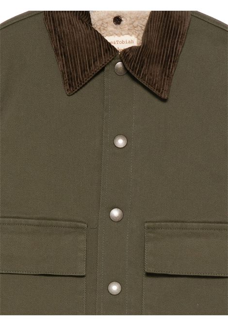 Cappotto con colletto in velluto ZHOE & TOBIAH KIDS | RDY1M20 MILITARE